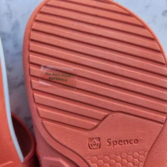 Spenco Women's Total Support Recovery Flip Flops Size 11 Coral Star Print NWT - Picture 6 of 7